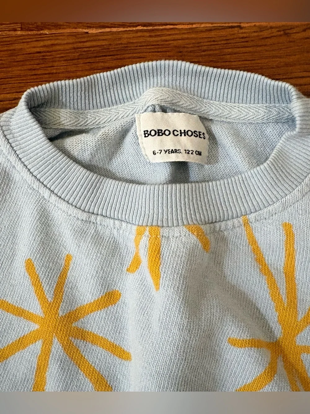 Bobo Choses Sparkle All Over Sweatshirt - Light Blue 6/7 years